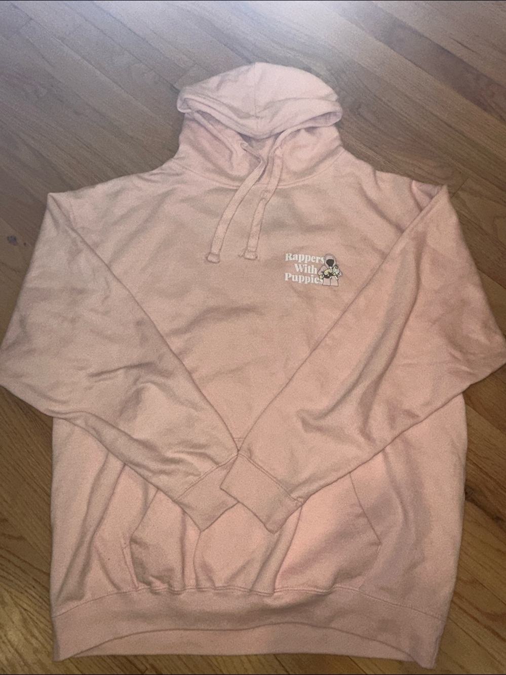 Dog Limited Rappers with puppies Graphic pullover hoodie Large